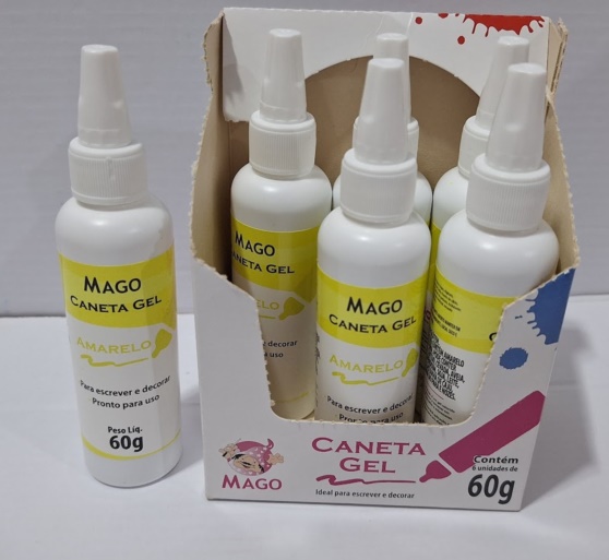 CANETA GEL AMARELO 60GR UND